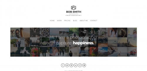 Thiết kế web cho Photographer