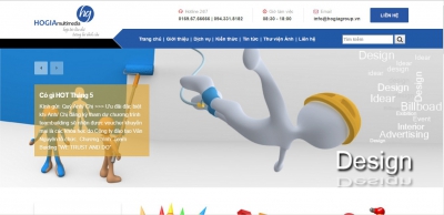 Thiết kế web cho công ty Hồ Gia
