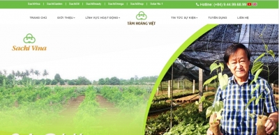 Thiết kế web cho công ty Tâm Hoàng Việt