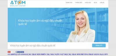 Thiết kế web cho trung tâm tiếng anh 5Epro