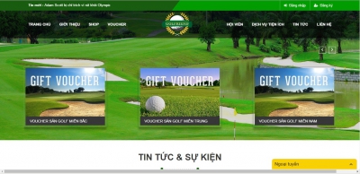 Thiết kế web dịch vụ cho công ty Golfriend