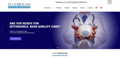 Xây dựng web cho công ty BlueOcean Healthcare Consultants