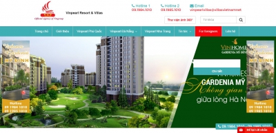 Xây dựng web giới thiệu bất động sản cho Villasvietnam.net