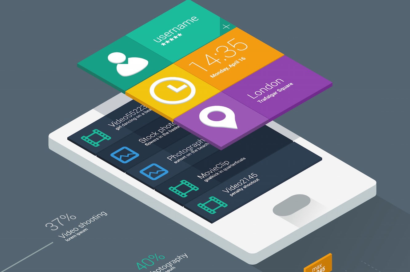 Thiết kế giao diện phẳng - hiện tại và tương lai