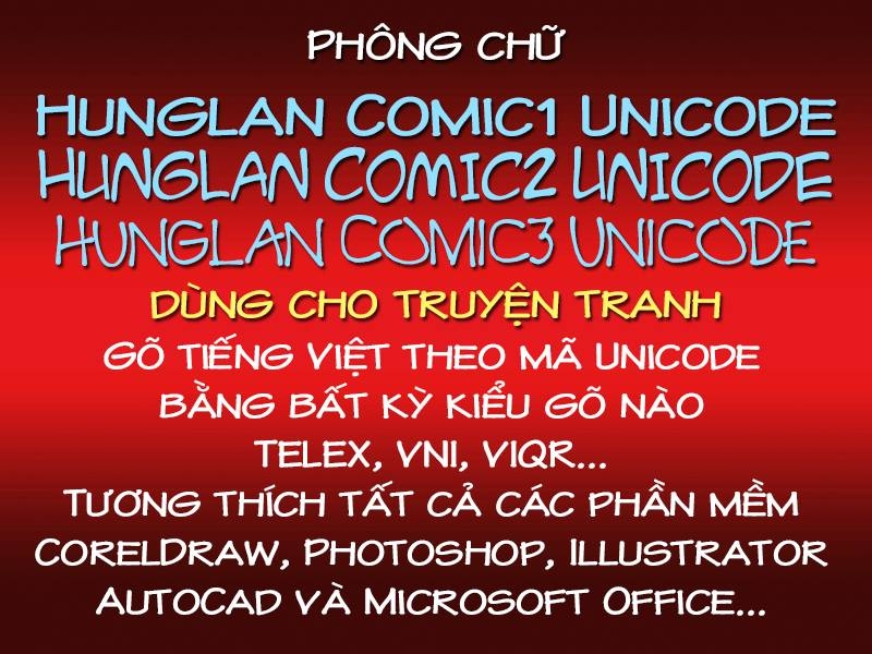 Chia sẻ bộ font chuyên dùng làm lời thoại cho truyện tranh của anh Lân Hùng