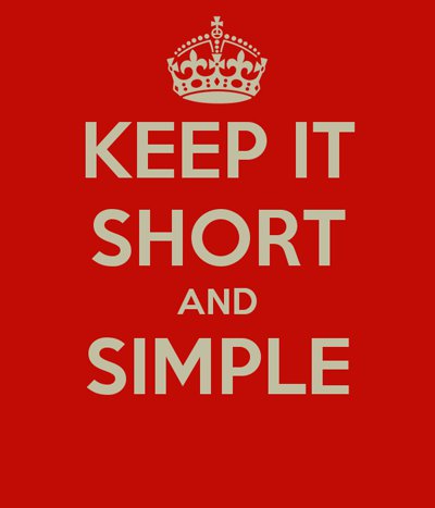 keep-it-short-and-simple