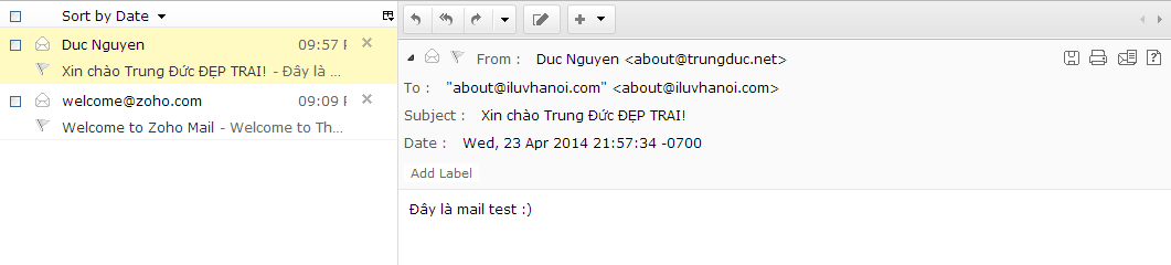 Tạo Email với tên miền riêng hoàn toàn miễn phí và chuyên nghiệp OiScuSd TrungDuc.Net
