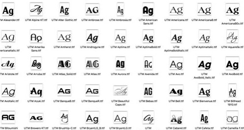 Chia sẻ bộ font UTM việt hoá