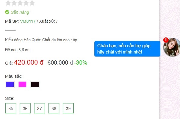 Code tích hợp Live Chat Facebook cho web trên máy tính và mobile
