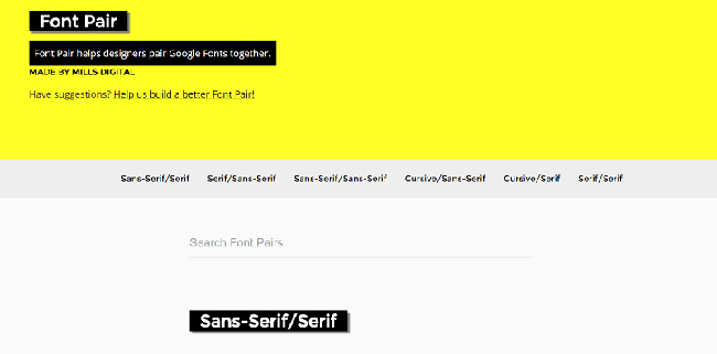 fontpair