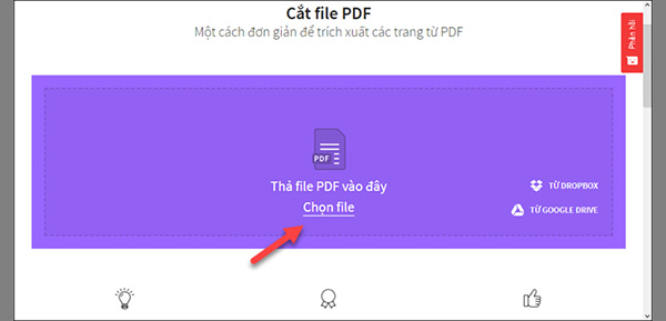 Cắt file PDF trực tuyến bằng công cụ SmallPDF