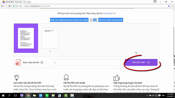 Cắt file PDF trực tuyến bằng công cụ SmallPDF (1)
