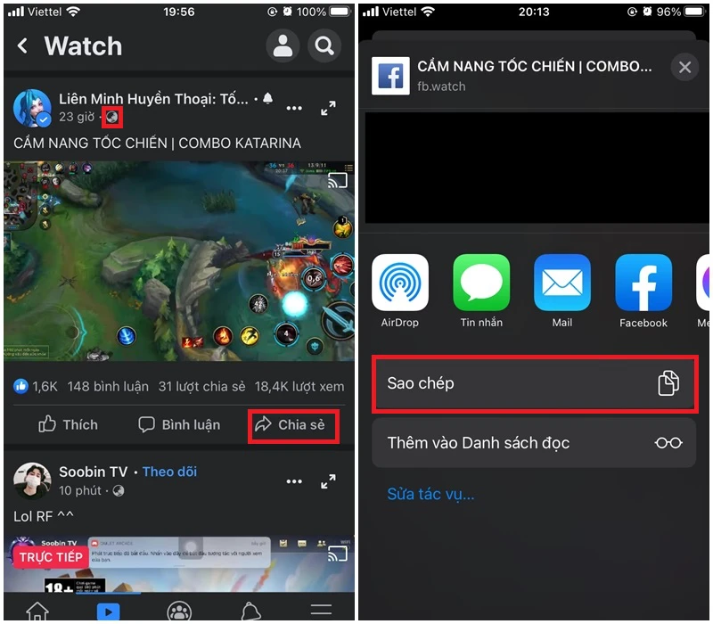 Download video từ Facebook về iPhone