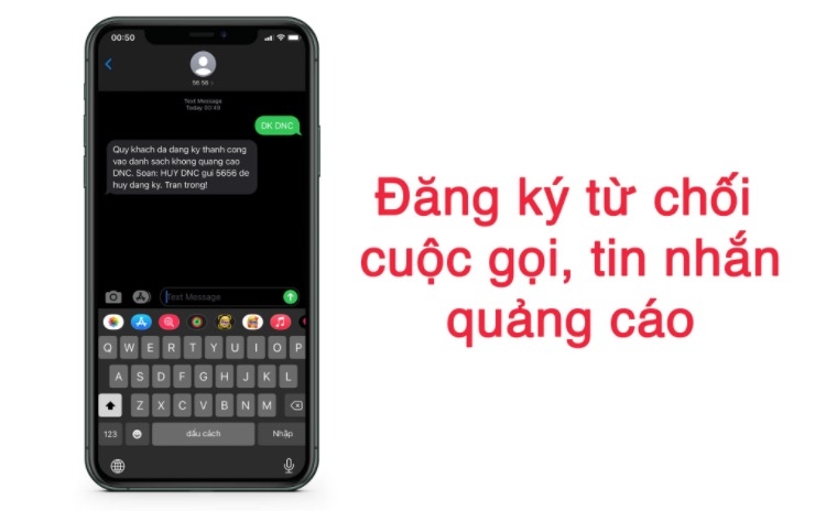 Cách đăng ký từ chối nhận cuộc gọi, tin nhắn quảng cáo rác