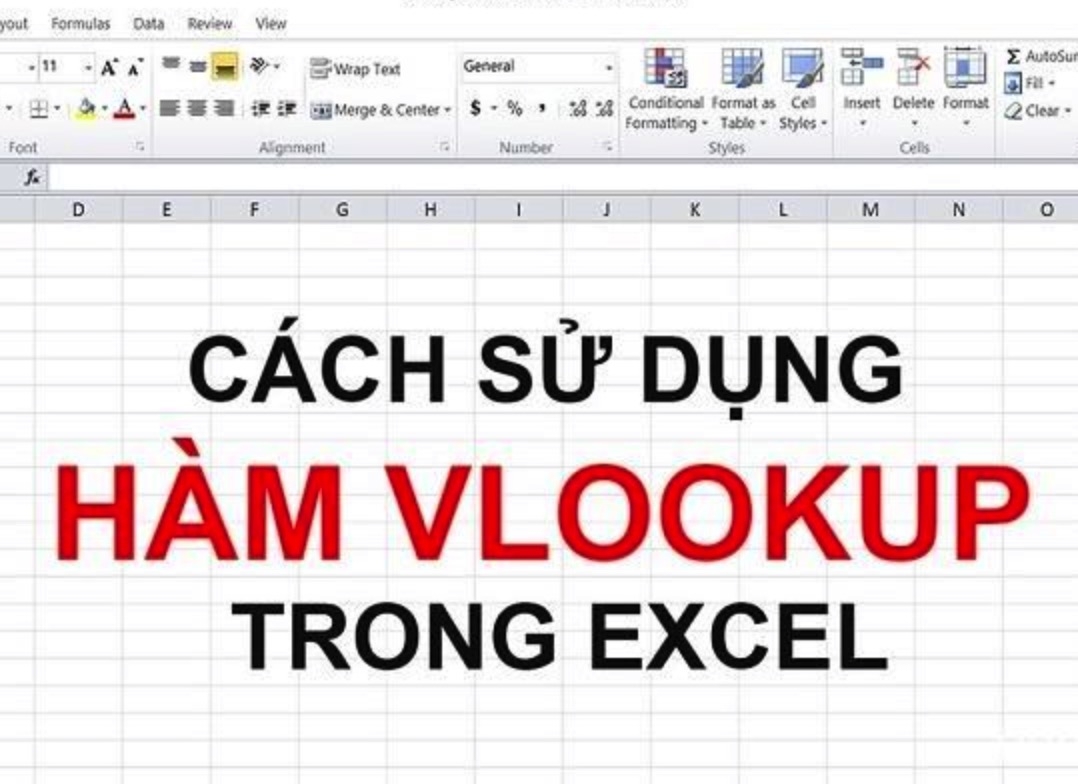 Cách sử dụng hàm Vlookup trong excel