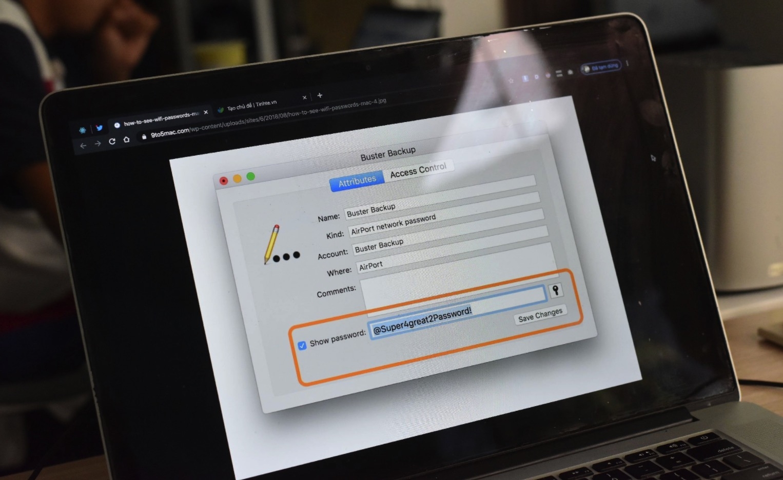 Cách xem lại mật khẩu Wi-Fi đã truy cập trên MacOs