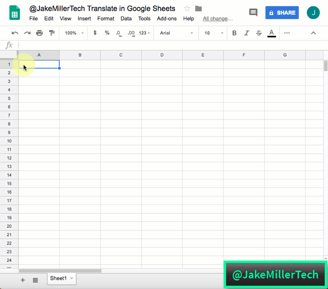 Dịch đa ngôn ngữ trên google sheet, excel