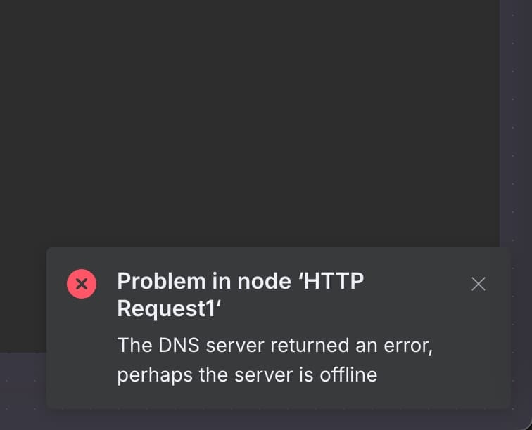 Fix lỗi N8N: The DNS server returned an error, perhaps the server is offline