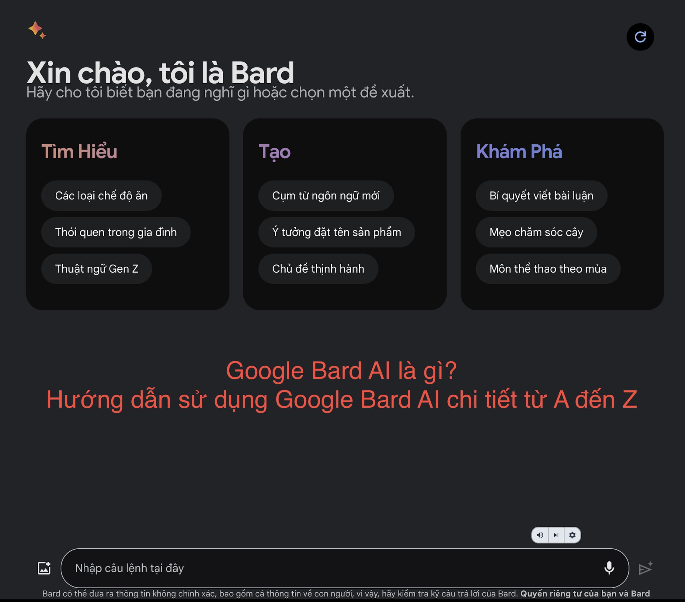 Google Bard AI là gì? Hướng dẫn sử dụng Google Bard AI chi tiết từ A đến Z