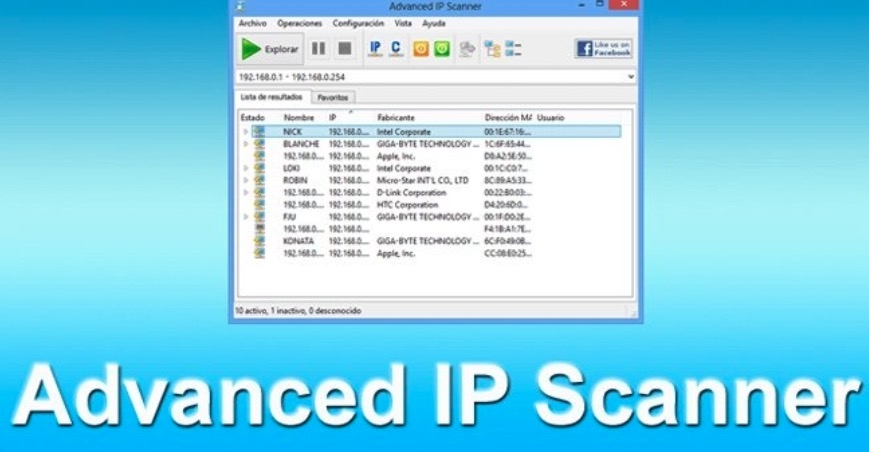 Quét IP mạng LAN của bạn với Advanced IP Scanner 1.5