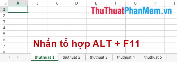 Nhấn ALT F11