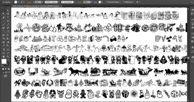 600 icon giáng sinh dạng vector