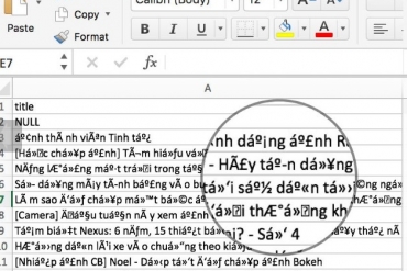 Cách mở file CSV trong Excel không bị lỗi font tiếng Việt