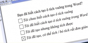 Cách tạo ô tích vuông (checkbox) trong Word cực nhanh