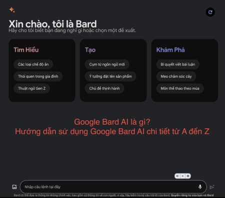 Google Bard AI là gì? Hướng dẫn sử dụng Google Bard AI chi tiết từ A đến Z